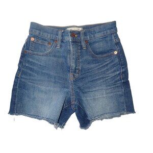 Madewell‎ Women's High-Rise Denim Cutoff Shorts 23" Classic Trendy